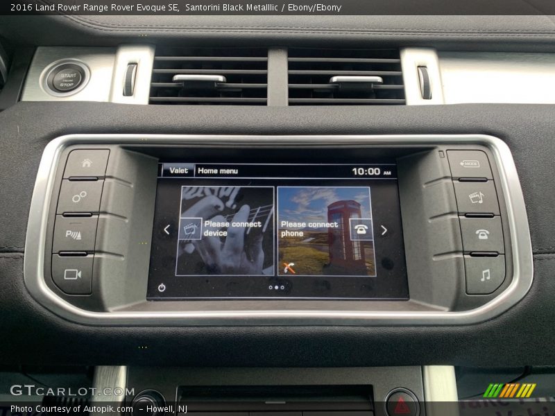 Santorini Black Metalllic / Ebony/Ebony 2016 Land Rover Range Rover Evoque SE