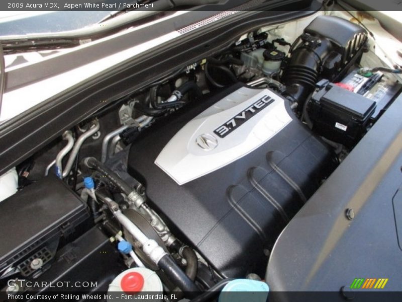 Aspen White Pearl / Parchment 2009 Acura MDX