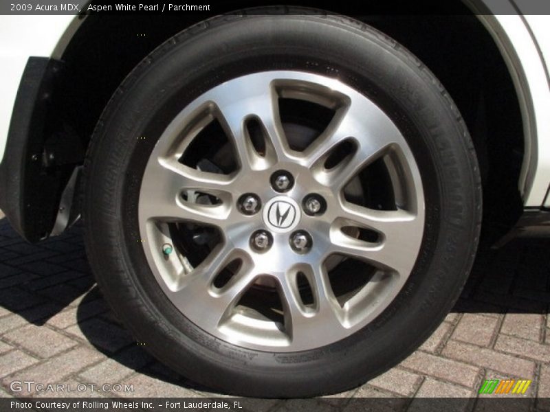 Aspen White Pearl / Parchment 2009 Acura MDX