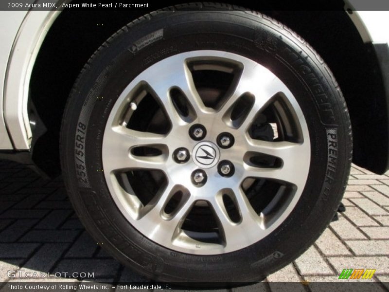 Aspen White Pearl / Parchment 2009 Acura MDX