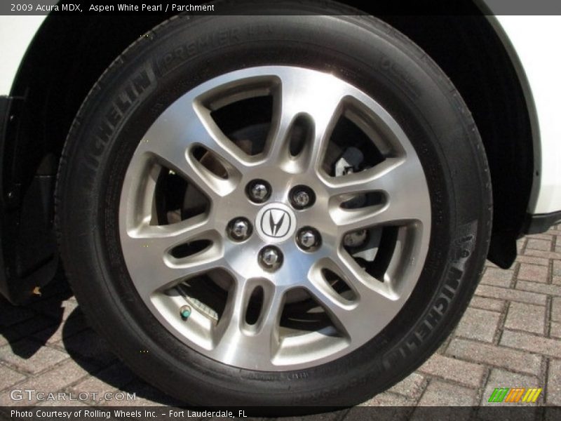 Aspen White Pearl / Parchment 2009 Acura MDX