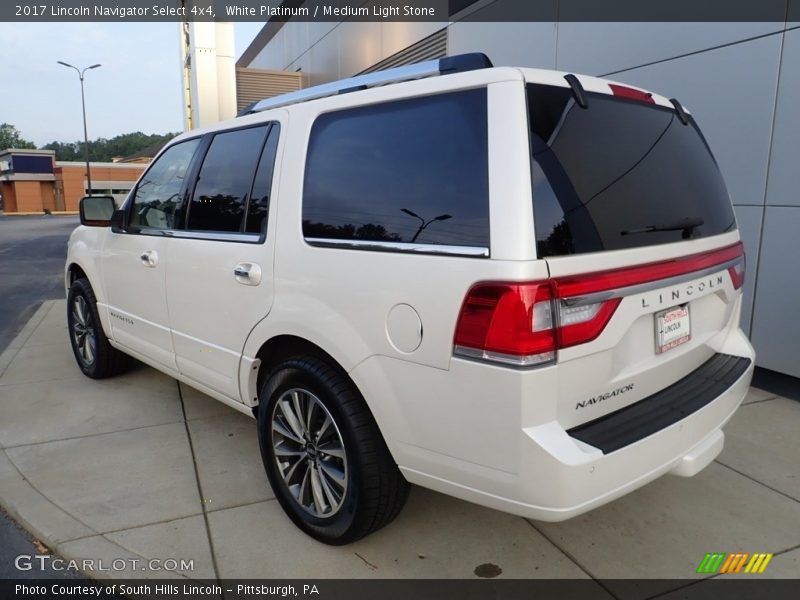 White Platinum / Medium Light Stone 2017 Lincoln Navigator Select 4x4