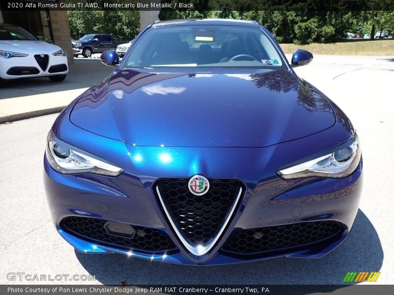 Montecarlo Blue Metallic / Black 2020 Alfa Romeo Giulia TI AWD