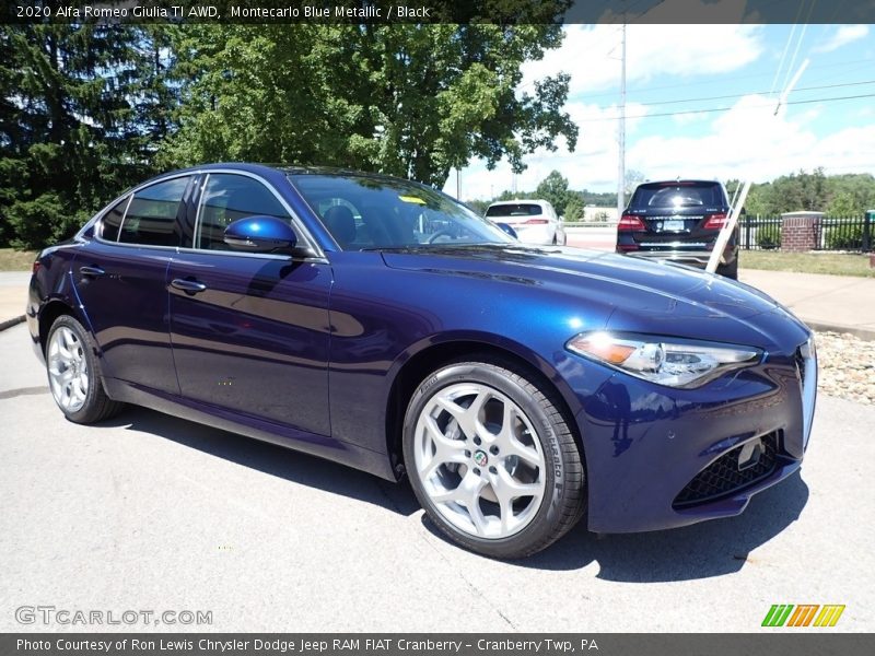 Front 3/4 View of 2020 Giulia TI AWD