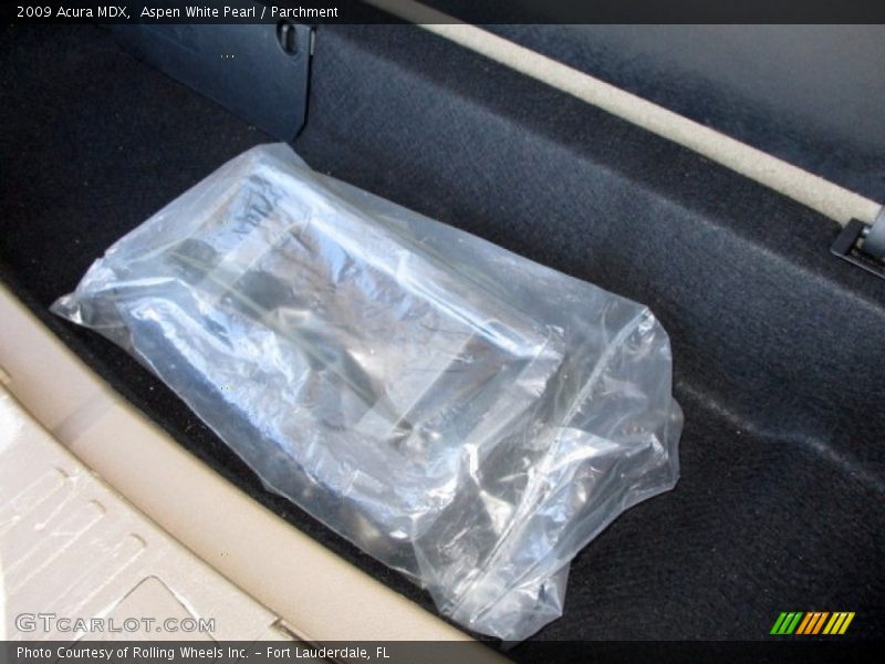 Aspen White Pearl / Parchment 2009 Acura MDX