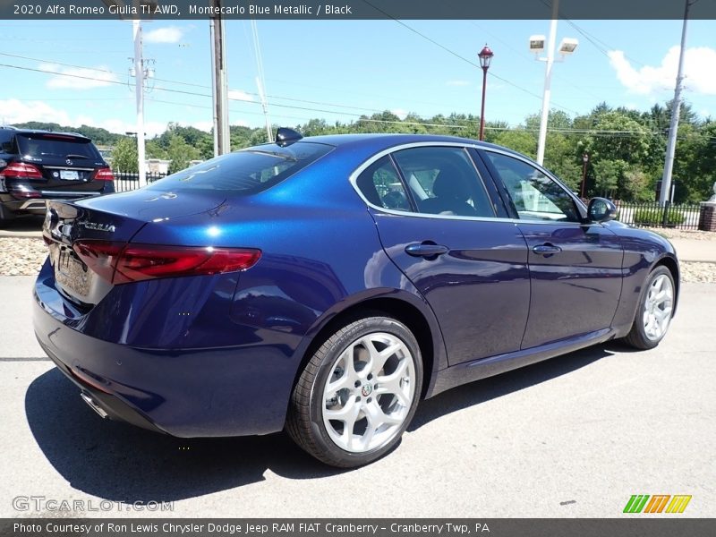 Montecarlo Blue Metallic / Black 2020 Alfa Romeo Giulia TI AWD