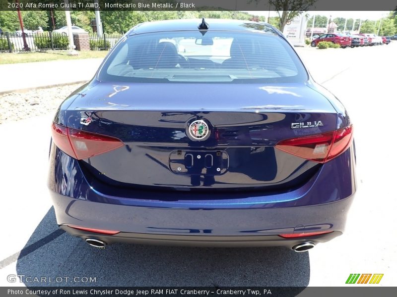 Montecarlo Blue Metallic / Black 2020 Alfa Romeo Giulia TI AWD
