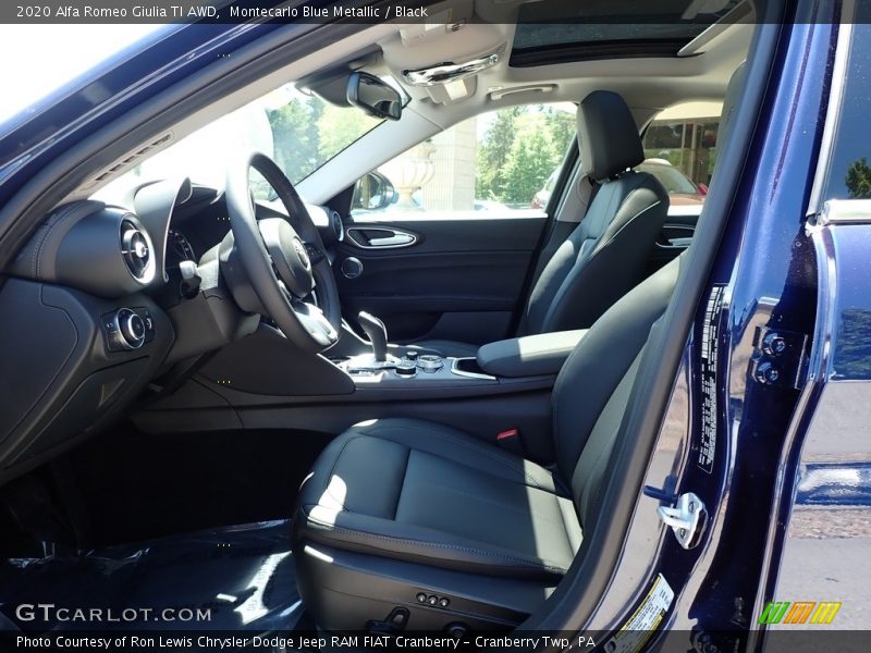 Montecarlo Blue Metallic / Black 2020 Alfa Romeo Giulia TI AWD