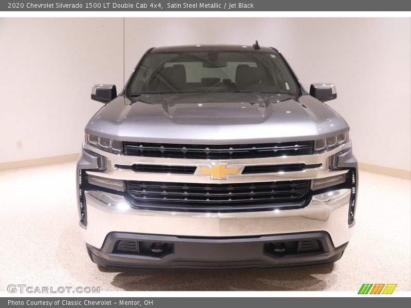 Satin Steel Metallic / Jet Black 2020 Chevrolet Silverado 1500 LT Double Cab 4x4