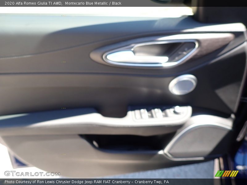 Montecarlo Blue Metallic / Black 2020 Alfa Romeo Giulia TI AWD