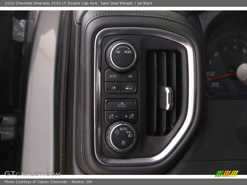 Satin Steel Metallic / Jet Black 2020 Chevrolet Silverado 1500 LT Double Cab 4x4