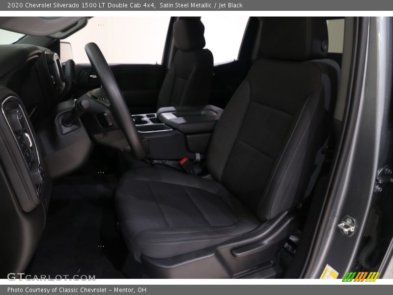 Satin Steel Metallic / Jet Black 2020 Chevrolet Silverado 1500 LT Double Cab 4x4