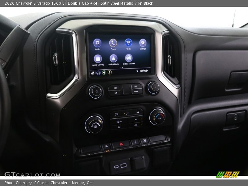 Satin Steel Metallic / Jet Black 2020 Chevrolet Silverado 1500 LT Double Cab 4x4