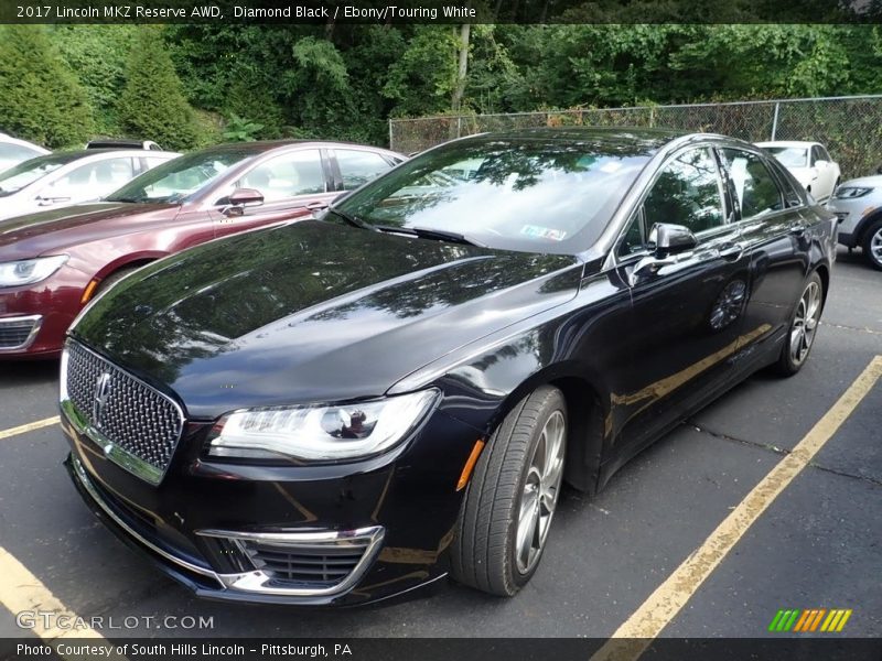 Diamond Black / Ebony/Touring White 2017 Lincoln MKZ Reserve AWD
