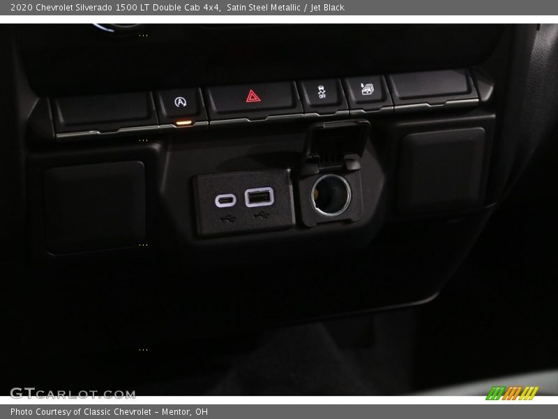 Satin Steel Metallic / Jet Black 2020 Chevrolet Silverado 1500 LT Double Cab 4x4