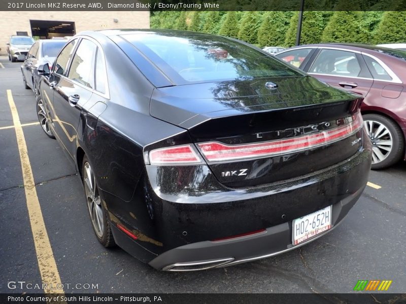 Diamond Black / Ebony/Touring White 2017 Lincoln MKZ Reserve AWD