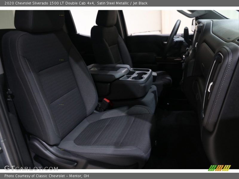 Satin Steel Metallic / Jet Black 2020 Chevrolet Silverado 1500 LT Double Cab 4x4