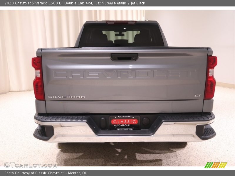 Satin Steel Metallic / Jet Black 2020 Chevrolet Silverado 1500 LT Double Cab 4x4