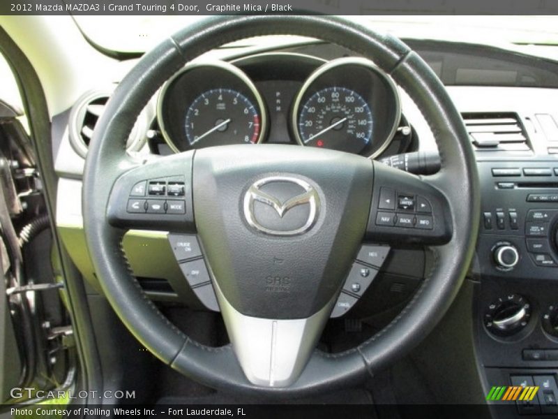 Graphite Mica / Black 2012 Mazda MAZDA3 i Grand Touring 4 Door