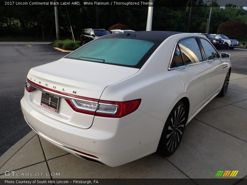 White Platinum / Thoroughbred Theme 2017 Lincoln Continental Black Label AWD