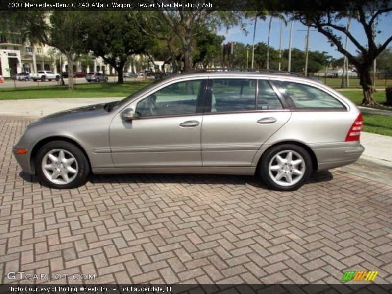 Pewter Silver Metallic / Ash 2003 Mercedes-Benz C 240 4Matic Wagon