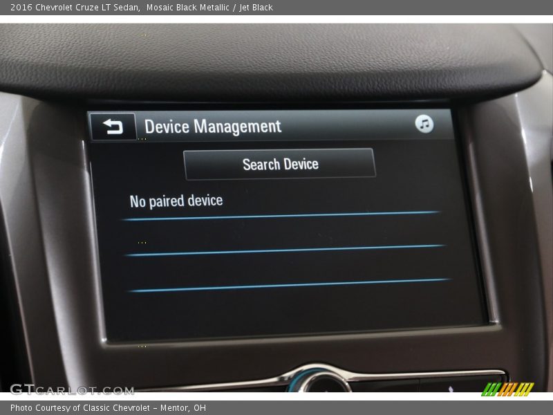 Mosaic Black Metallic / Jet Black 2016 Chevrolet Cruze LT Sedan