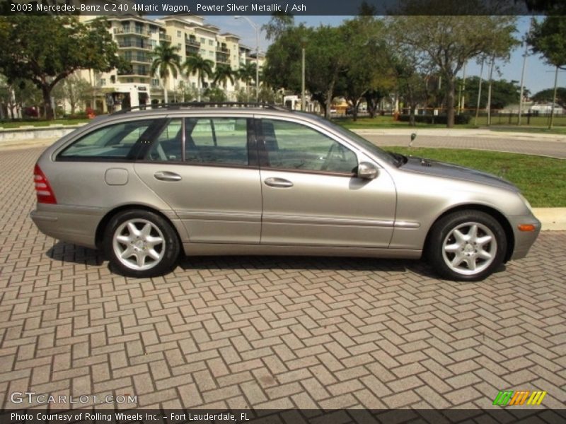 Pewter Silver Metallic / Ash 2003 Mercedes-Benz C 240 4Matic Wagon