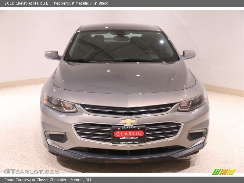 Pepperdust Metallic / Jet Black 2018 Chevrolet Malibu LT