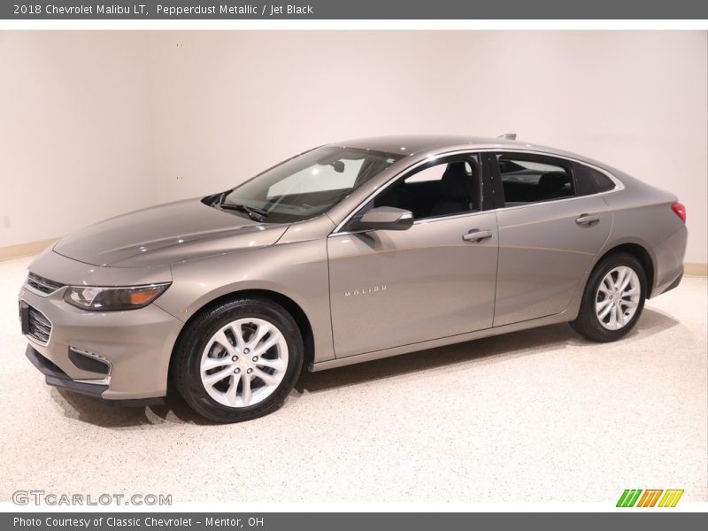 Pepperdust Metallic / Jet Black 2018 Chevrolet Malibu LT