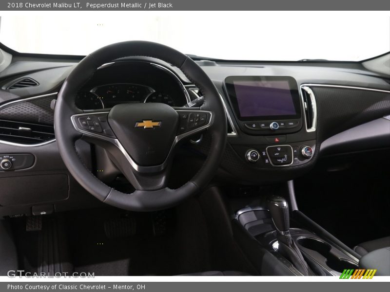 Pepperdust Metallic / Jet Black 2018 Chevrolet Malibu LT