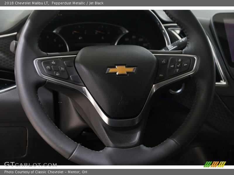 Pepperdust Metallic / Jet Black 2018 Chevrolet Malibu LT
