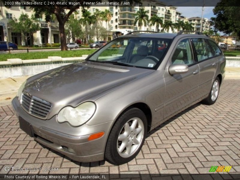 Pewter Silver Metallic / Ash 2003 Mercedes-Benz C 240 4Matic Wagon