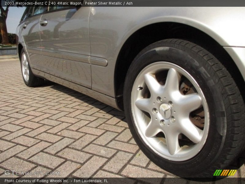 Pewter Silver Metallic / Ash 2003 Mercedes-Benz C 240 4Matic Wagon