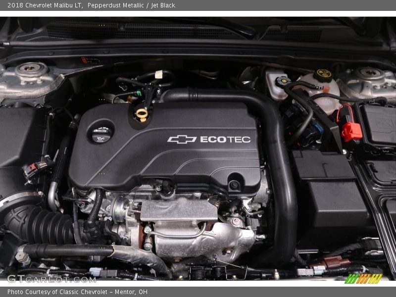 Pepperdust Metallic / Jet Black 2018 Chevrolet Malibu LT