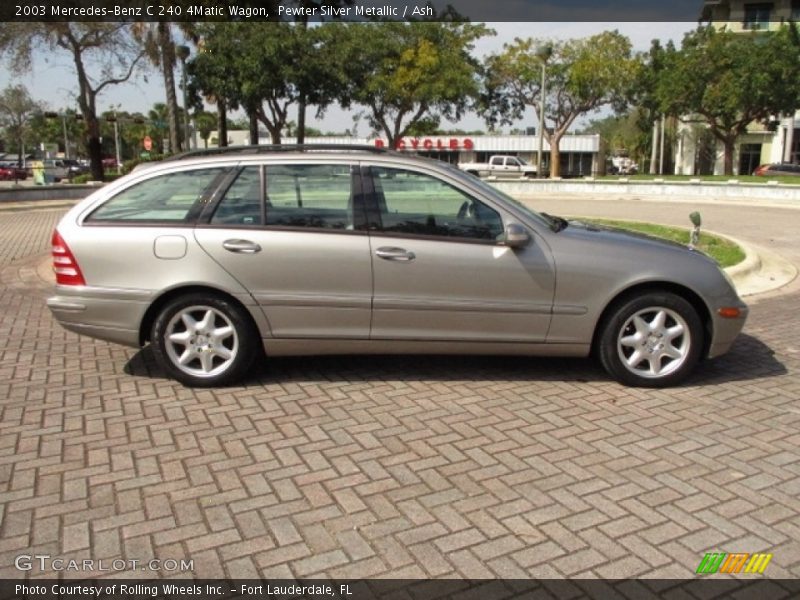 Pewter Silver Metallic / Ash 2003 Mercedes-Benz C 240 4Matic Wagon