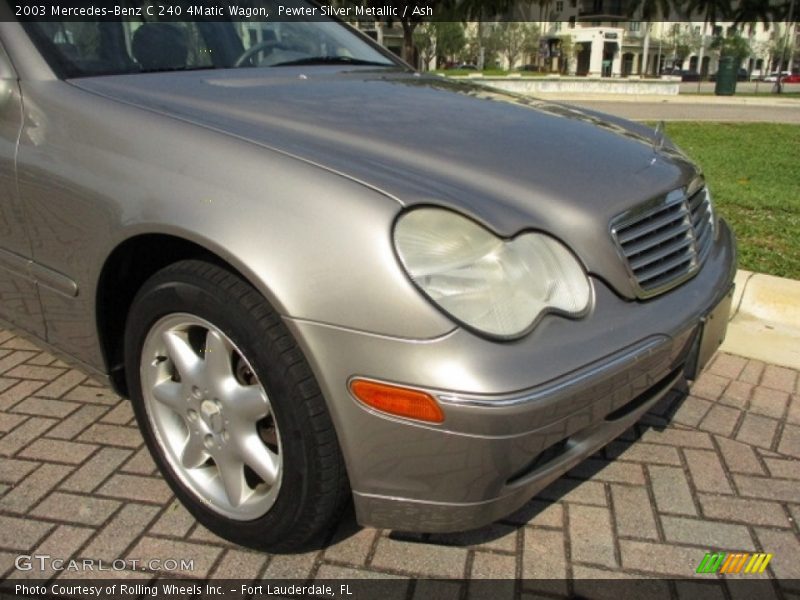 Pewter Silver Metallic / Ash 2003 Mercedes-Benz C 240 4Matic Wagon