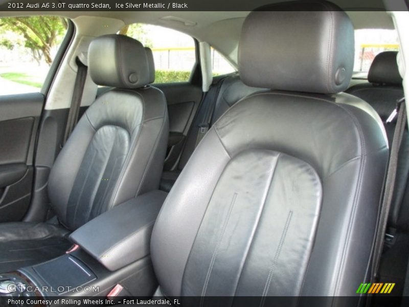 Ice Silver Metallic / Black 2012 Audi A6 3.0T quattro Sedan