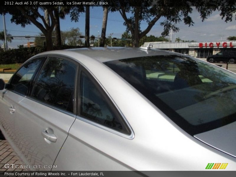 Ice Silver Metallic / Black 2012 Audi A6 3.0T quattro Sedan