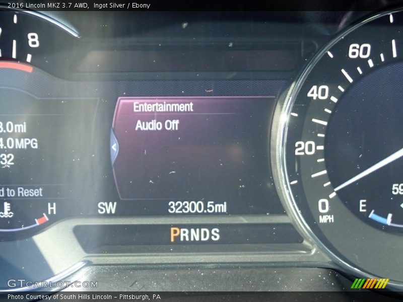 Ingot Silver / Ebony 2016 Lincoln MKZ 3.7 AWD