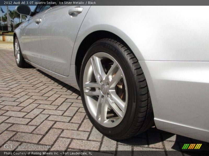 Ice Silver Metallic / Black 2012 Audi A6 3.0T quattro Sedan