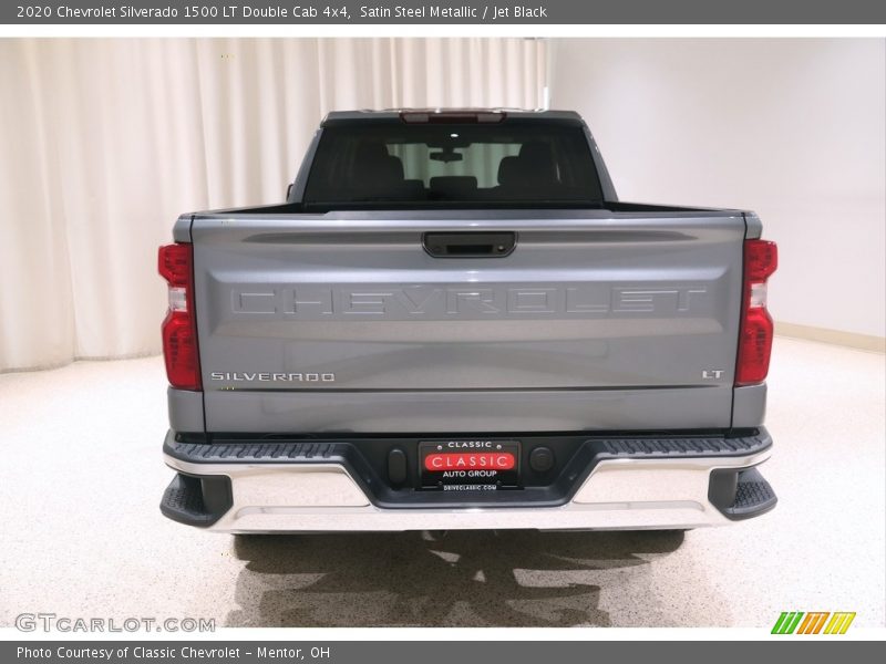 Satin Steel Metallic / Jet Black 2020 Chevrolet Silverado 1500 LT Double Cab 4x4