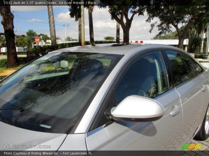 Ice Silver Metallic / Black 2012 Audi A6 3.0T quattro Sedan