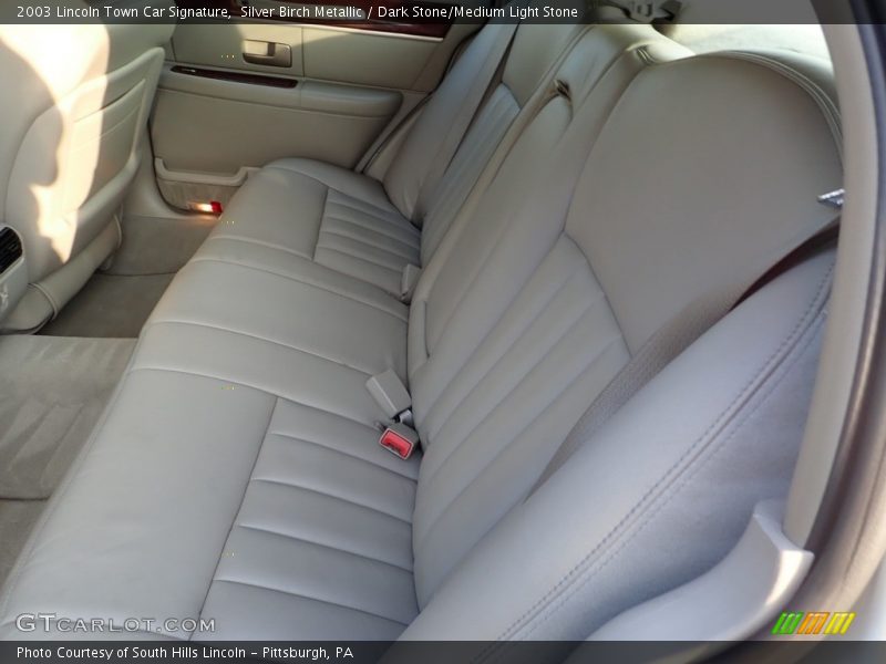 Silver Birch Metallic / Dark Stone/Medium Light Stone 2003 Lincoln Town Car Signature