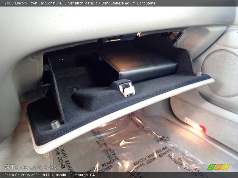 Silver Birch Metallic / Dark Stone/Medium Light Stone 2003 Lincoln Town Car Signature