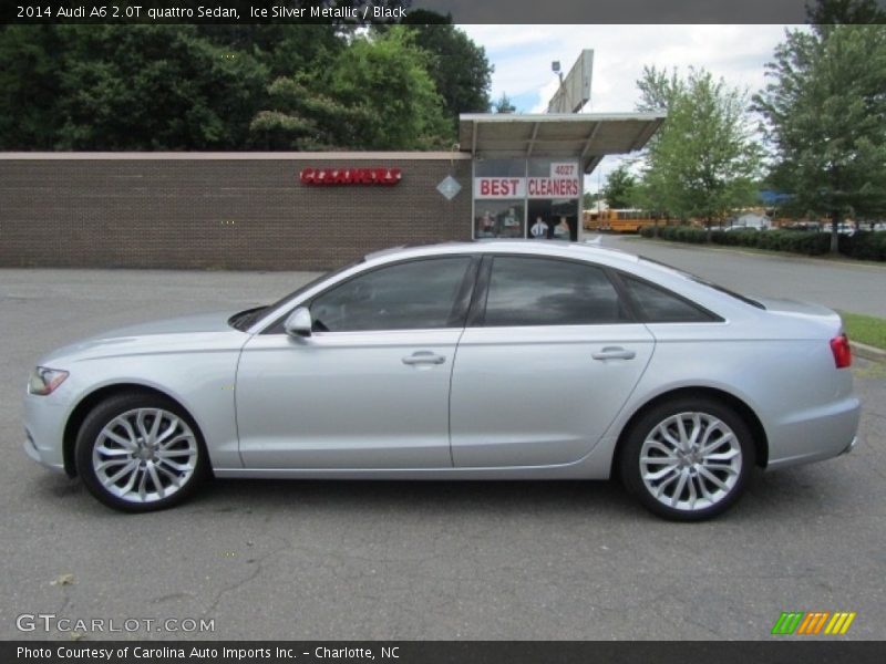 Ice Silver Metallic / Black 2014 Audi A6 2.0T quattro Sedan