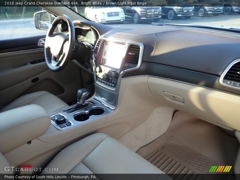Bright White / Brown/Light Frost Beige 2018 Jeep Grand Cherokee Overland 4x4