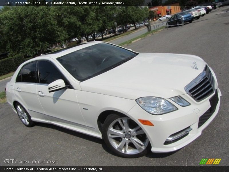 Arctic White / Almond/Black 2012 Mercedes-Benz E 350 4Matic Sedan