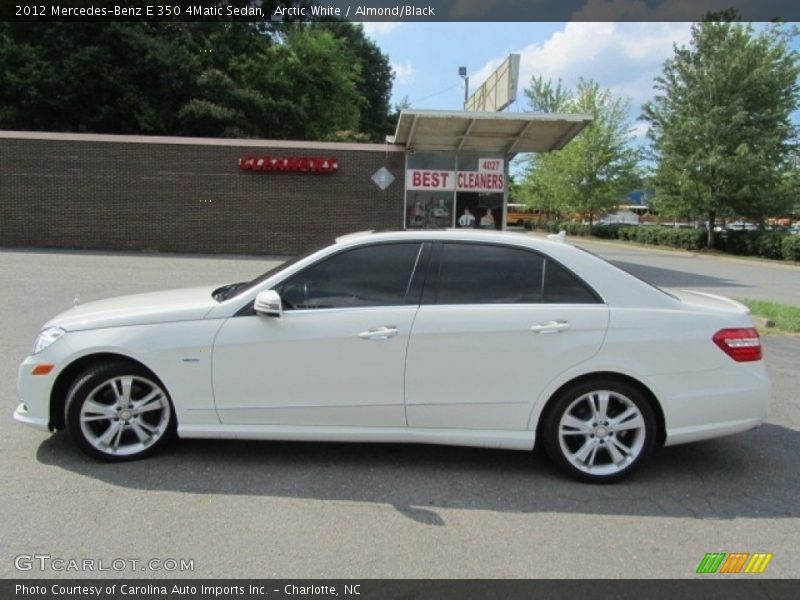 Arctic White / Almond/Black 2012 Mercedes-Benz E 350 4Matic Sedan