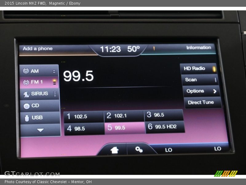Audio System of 2015 MKZ FWD