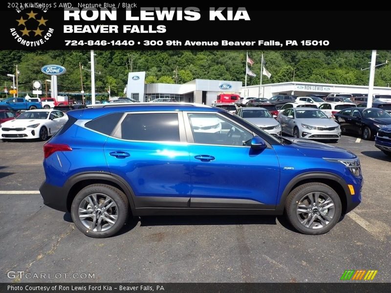 Neptune Blue / Black 2021 Kia Seltos S AWD